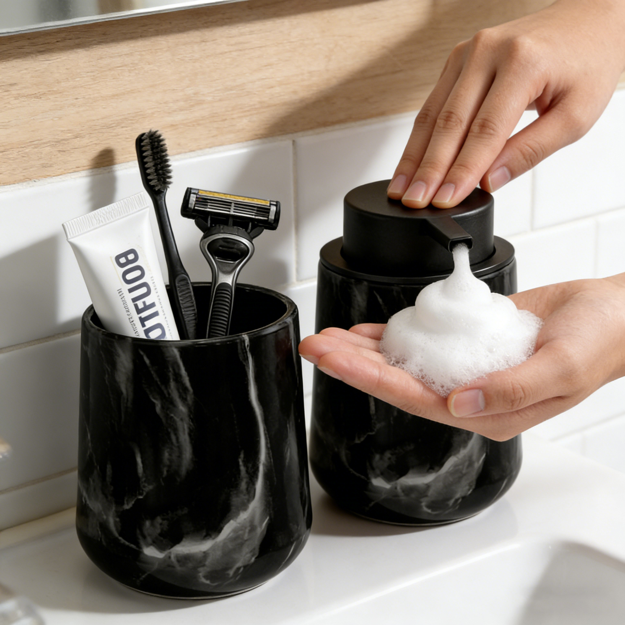 Elegant Hand Soap Dispenser an - Home Essentials Bathroom Organizer 리뷰 및 가격
