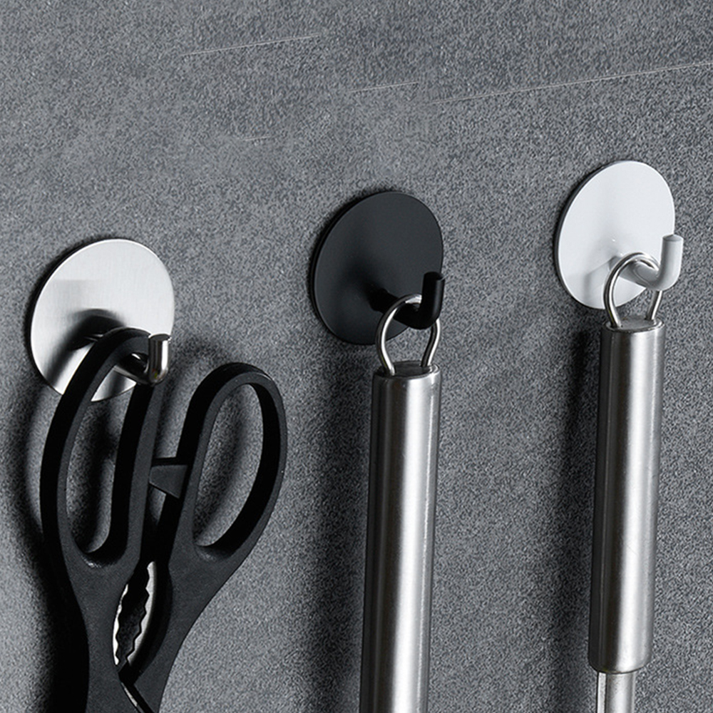 2Pc Black/white Stainless Stee - Robe Hook Adhesive 리뷰 및 가격