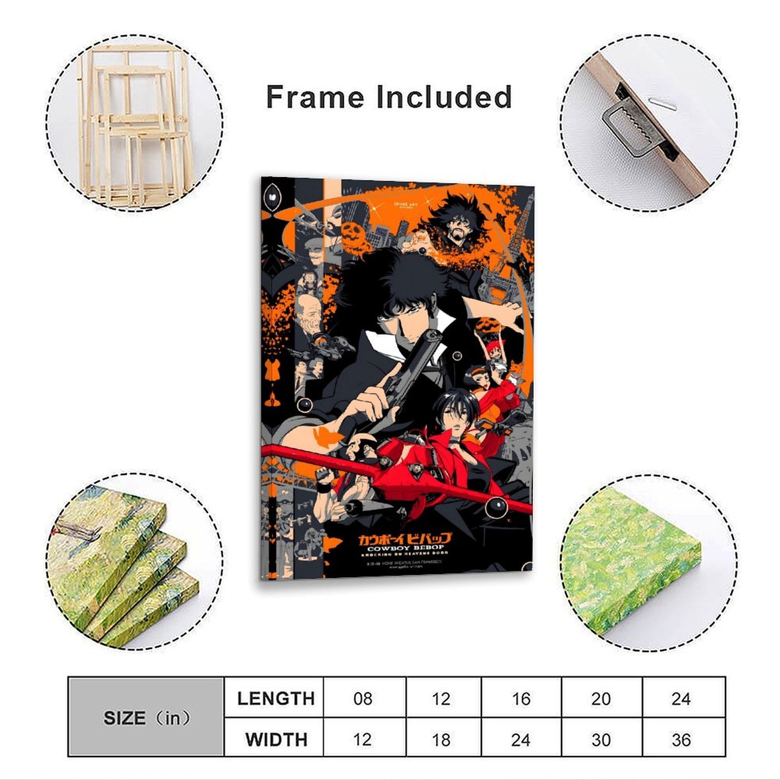 Cowboy Bebop Anime Poster Spik - Home Bathroom Painting Ideas 리뷰 및 가격