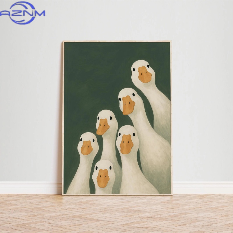 Duck Goose Poster, Funny Bathr - Home Bathroom Painting Ideas 리뷰 및 가격