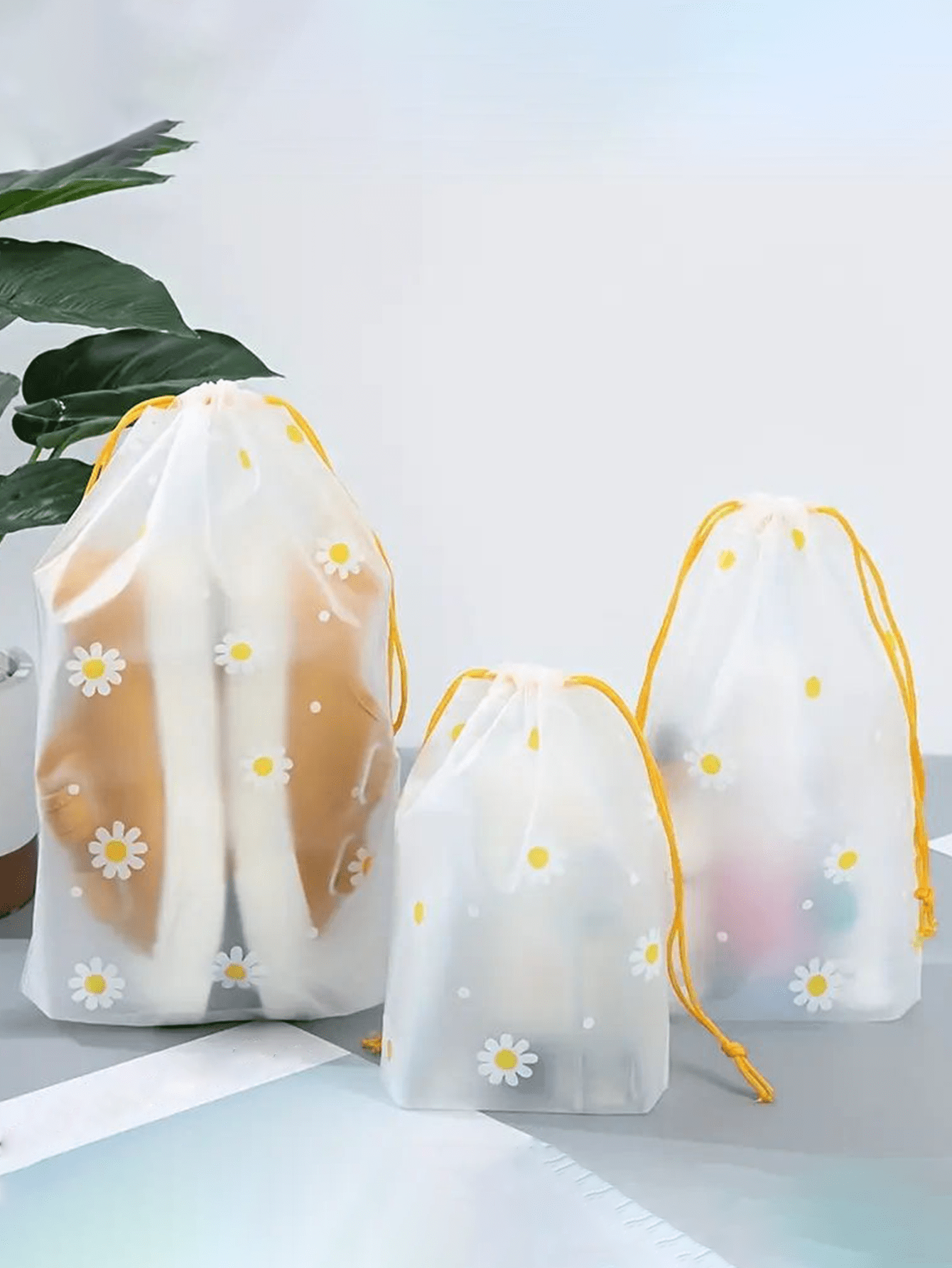 2pcs Portable Drawstring Mesh  - Home Essentials Bathroom Organizer 리뷰 및 가격