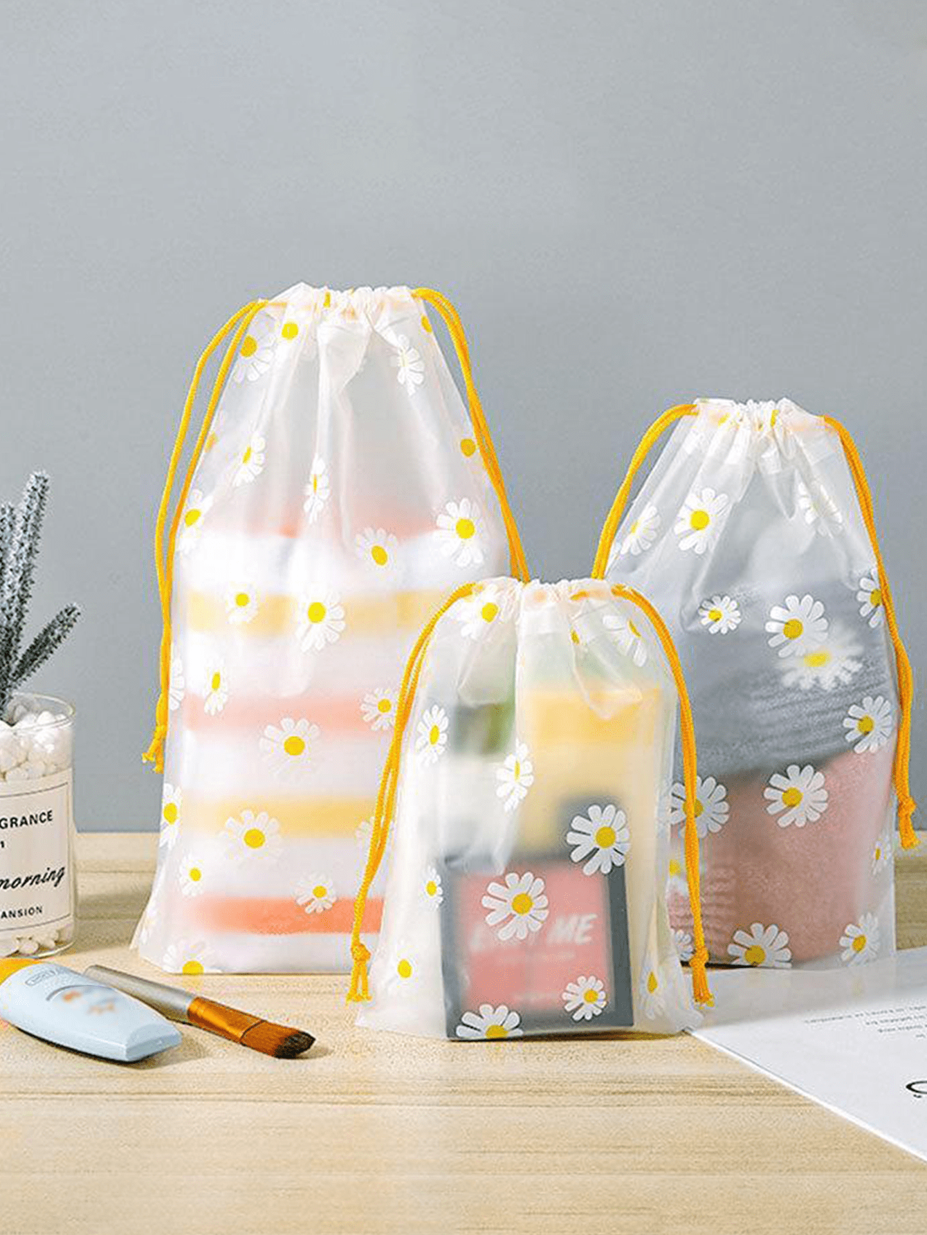 2pcs Portable Drawstring Mesh  - Home Essentials Bathroom Organizer 리뷰 및 가격