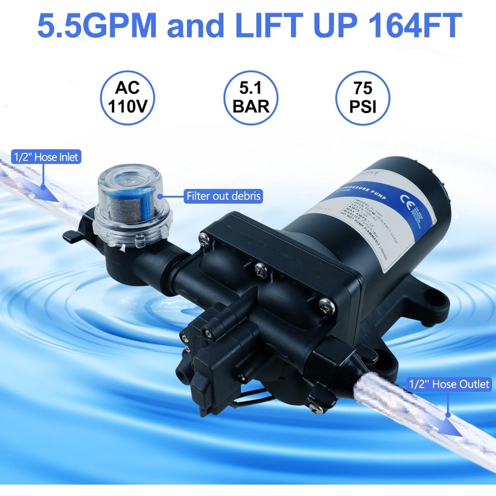 US Shipping 110V AC Water Pres - Home Bathroom Pressure Pump 리뷰 및 가격
