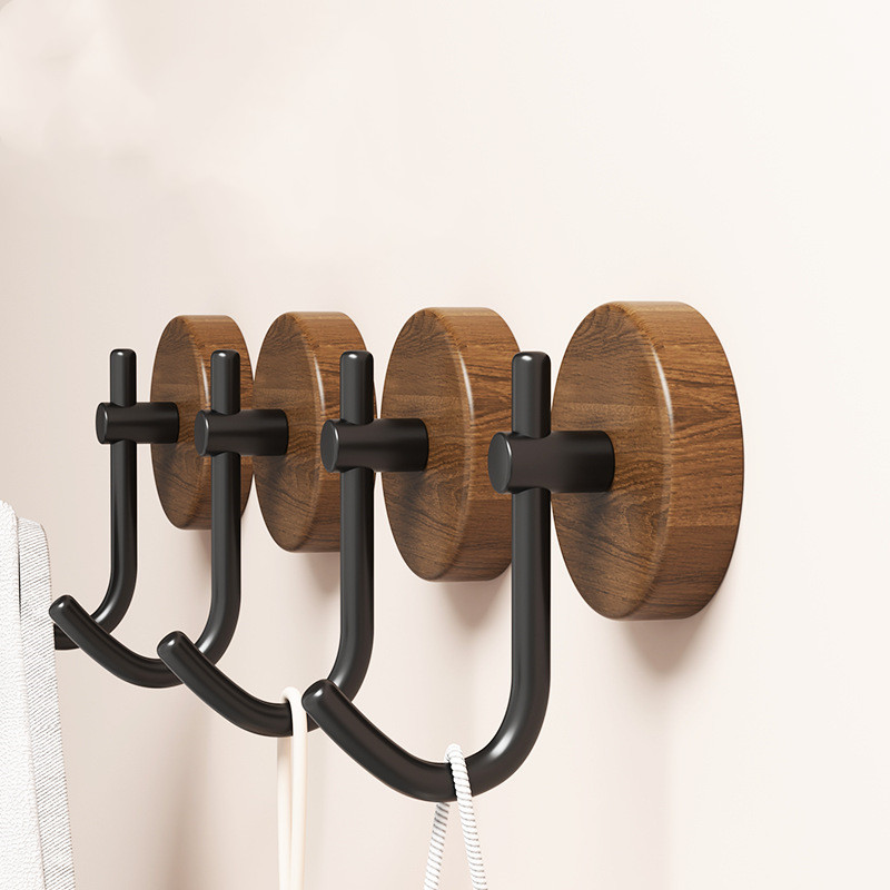 4/1pcs Wall Wood Hook Self-adh - Robe Hook Adhesive 리뷰 및 가격