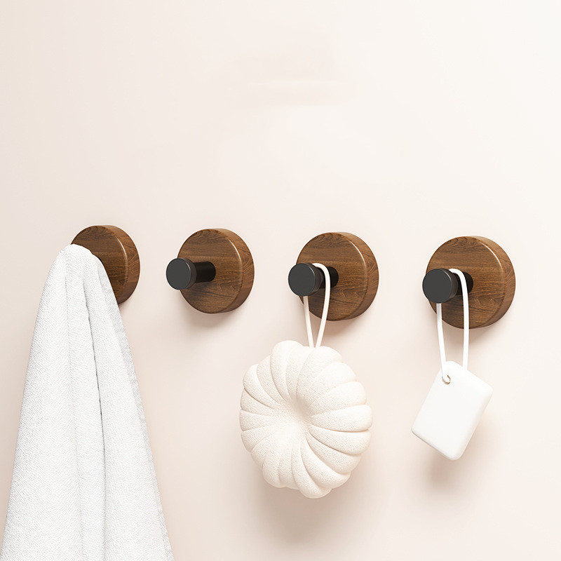 4/1pcs Wall Wood Hook Self-adh - Robe Hook Adhesive 리뷰 및 가격