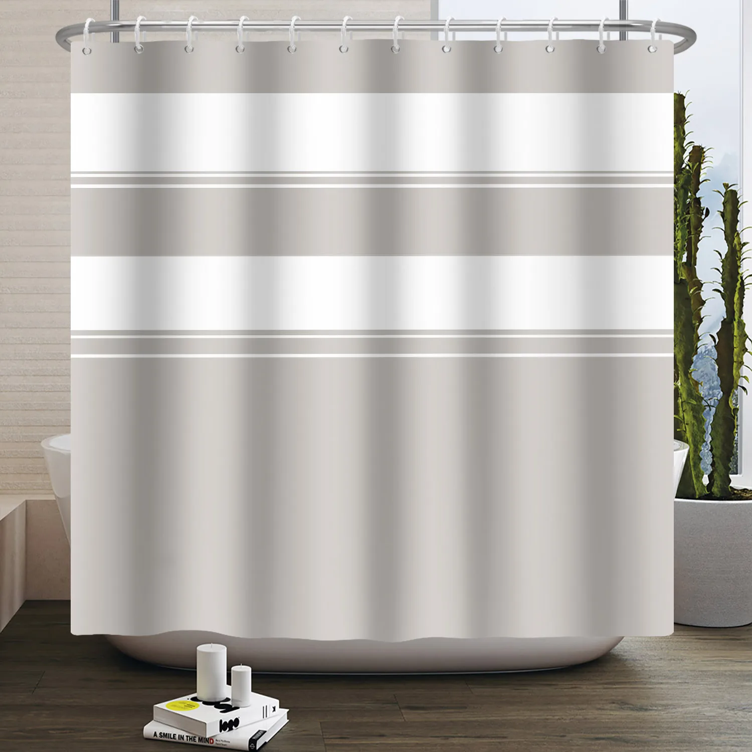 Simple Line Pattern Shower Cur - Home Bathroom Partition 리뷰 및 가격