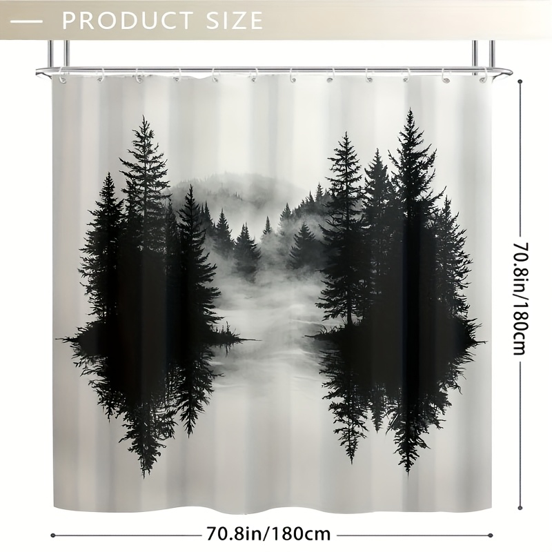 Misty Forest Woodland Shower C - Home Bathroom Decor Ideas 리뷰 및 가격