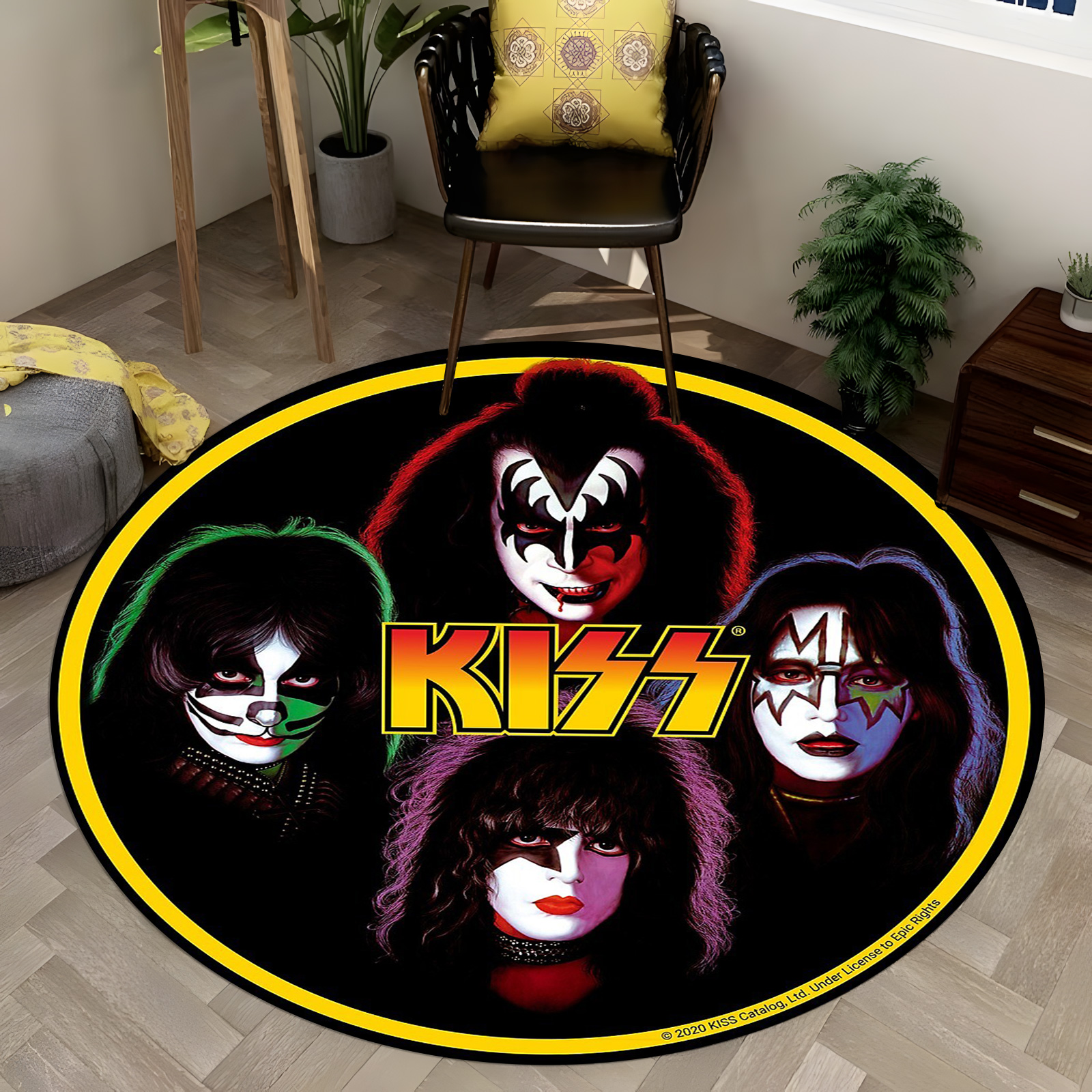 KISS Band Portrait Round Rug - - Home Bathroom Door Design 리뷰 및 가격