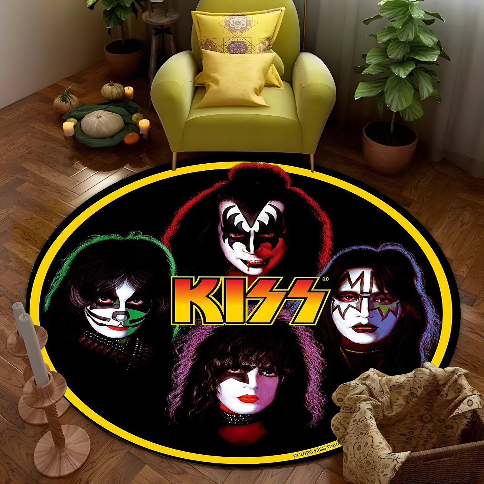 KISS Band Portrait Round Rug - - Home Bathroom Door Design 리뷰 및 가격