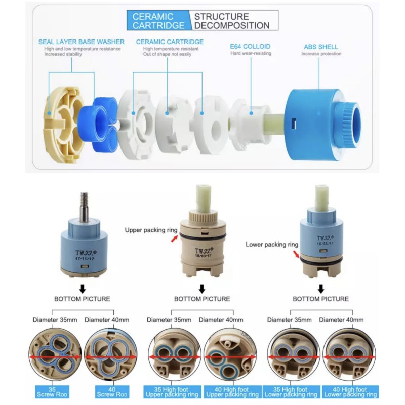 Faucets Mixing Spool Valve 25  - Basin Mixer Tap 리뷰 및 가격