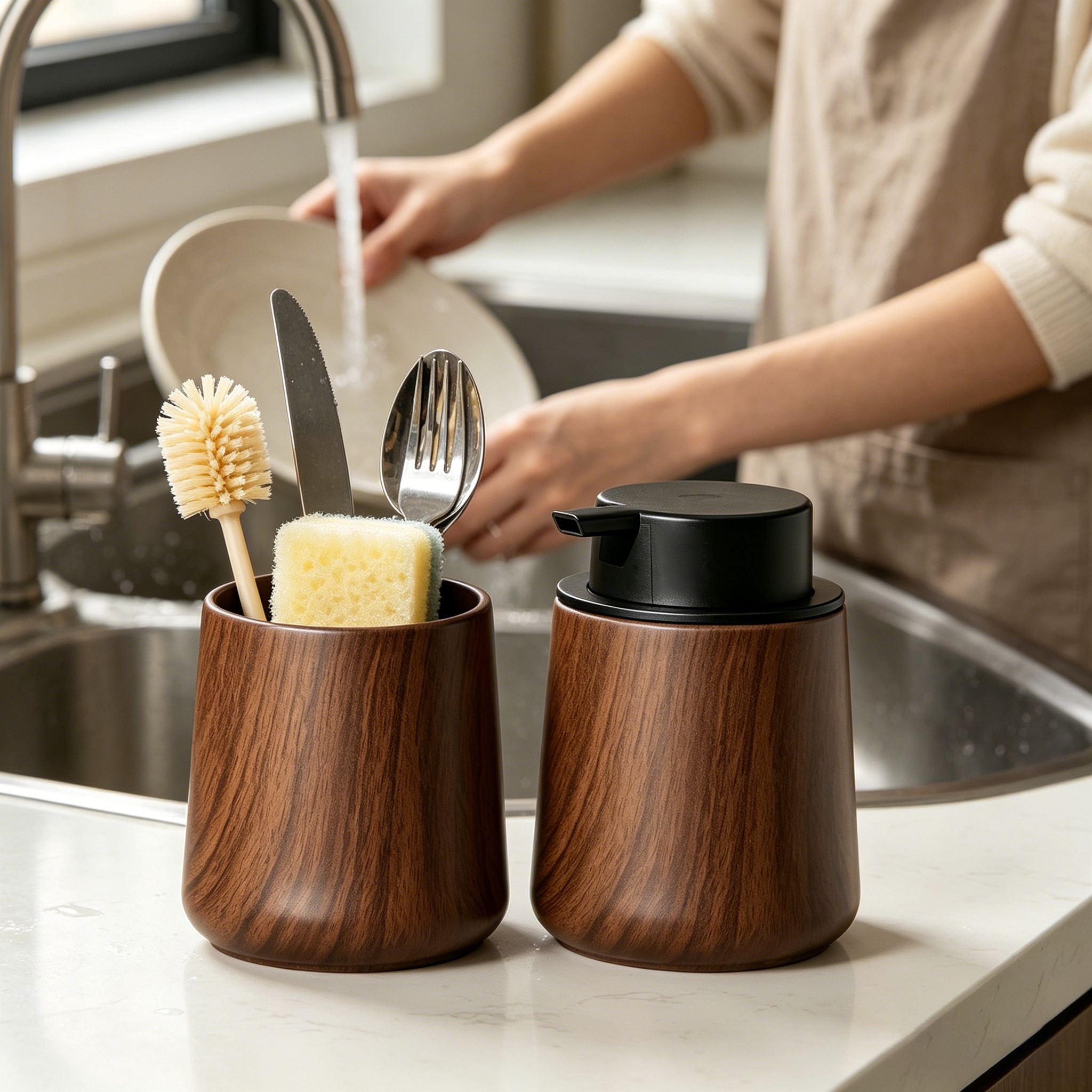 Elegant Hand Soap Dispenser an - Home Essentials Bathroom Organizer 리뷰 및 가격