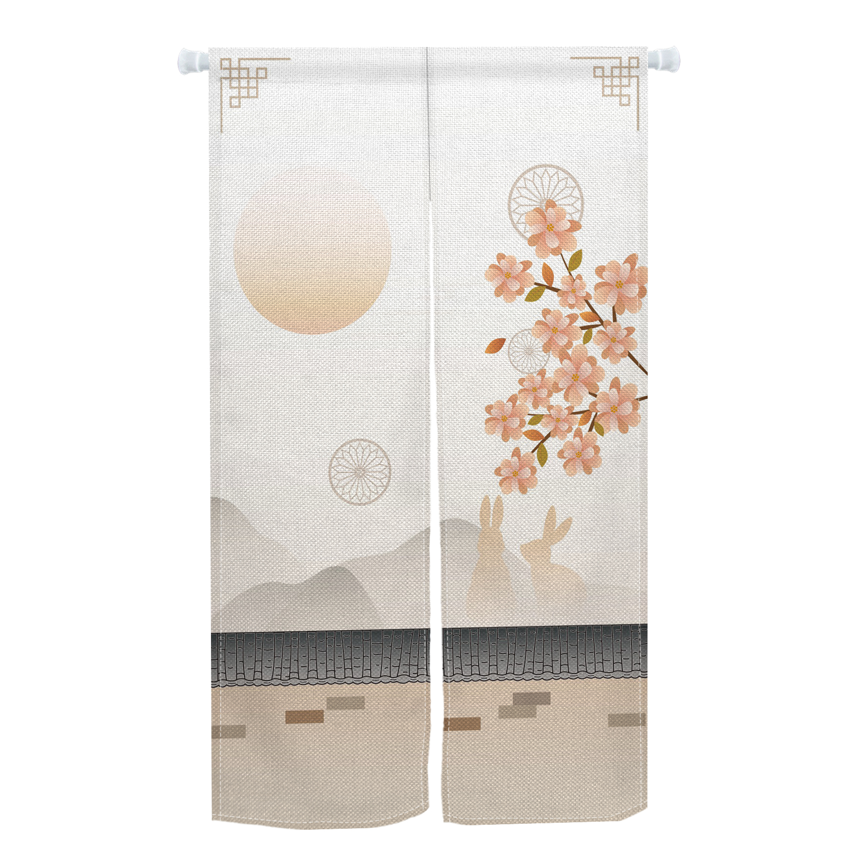Chinese Ink Mountain Door Curt - Home Bathroom Partition 리뷰 및 가격