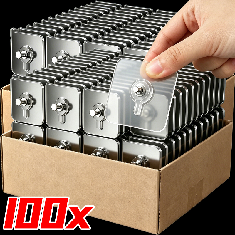 100/10x Adhesive Hooks Picture - Robe Hook Adhesive 리뷰 및 가격